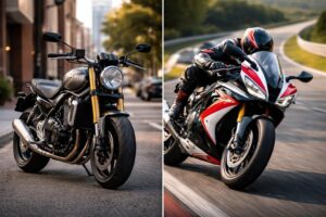 découvrez les principales différences entre une moto roadster et une moto sportive, leurs performances, leur style et leur utilisation pour choisir le deux-roues qui vous convient.