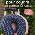 Une sélection de coussins de nuque colorés et personnalisés cousus à la main sur une table de couture.