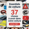 Vue intérieure d'une voiture bien organisée avec les essentiels de conduite