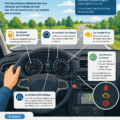 Femme parlant de vocabulaire automobile dans une discussion, ignorant le jargon.