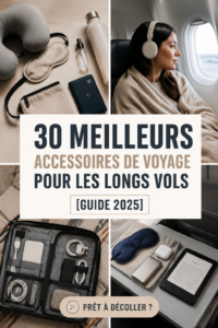 Accessoires de voyage essentiels pour un vol confortable