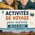 Une famille en voiture jouant à des jeux pendant un voyage