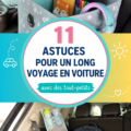 Une famille heureuse en voiture lors d'un road trip, préparée pour un long voyage avec des enfants.