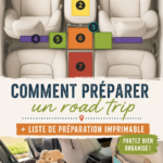 Famille en route pour un road trip, l'ambiance est chaleureuse et joyeuse.