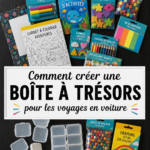 Boîte à trésors DIY décorée pour un road trip