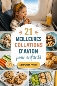 Idées de collations saines pour enfants en voyage en avion