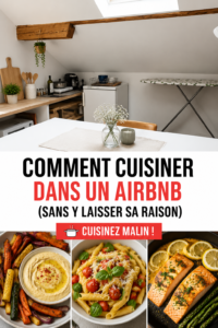 Un plat savoureux préparé dans une cuisine d'Airbnb, mettant en valeur la convivialité des repas en voyage.