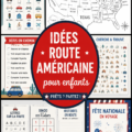 Une famille en route pour un road trip sur une route panoramique aux États-Unis.