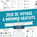 Jeux de voyage gratuits à imprimer pour divertir les enfants en voiture
