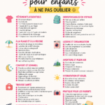 Enfants en vacances avec leurs bagages prêts pour un voyage en famille.