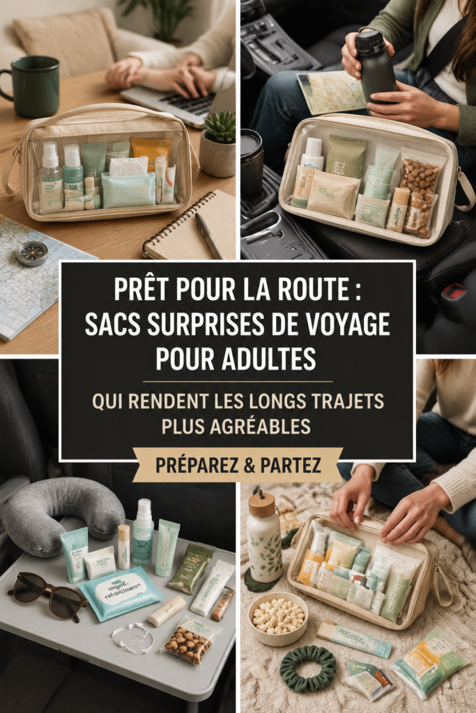 Un sac à surprises coloré pour un road trip sur la route