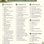 Femme préparant une check-list pour un voyage en camping-car