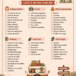 Famille souriante en voiture prête pour un road trip