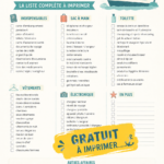 Liste de préparation pour une croisière avec conseils pratiques pour voyage à bord