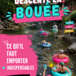 Liste d'articles pour un rendez-vous flottant en été.