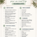 Checklist pour un road trip d'été avec des équipements essentiels
