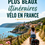 Famille en vélo sur un itinéraire pittoresque en France