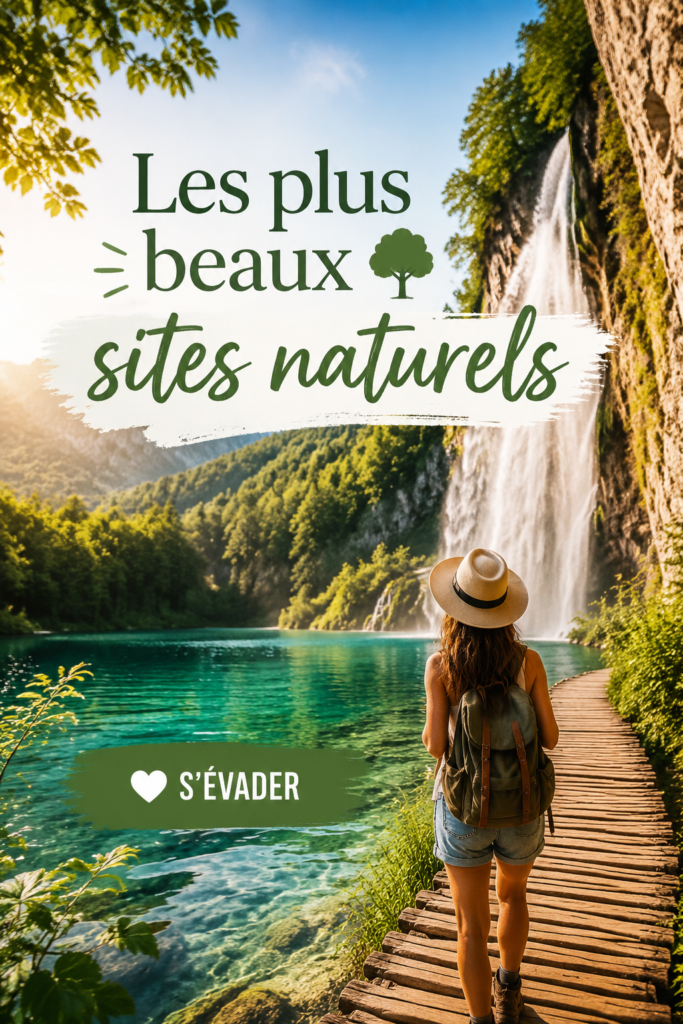Famille explorant un magnifique paysage naturel