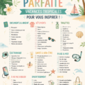 Checklist de voyage familiale pour une aventure tropicale