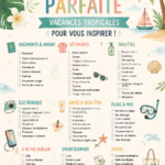 Checklist de voyage familiale pour une aventure tropicale