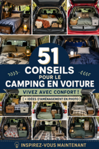 Famille profitant d'un camping confortable en pleine nature