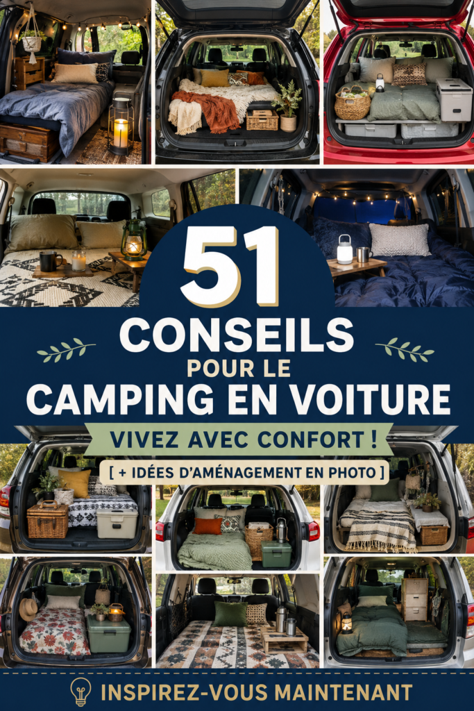 Famille profitant d'un camping confortable en pleine nature