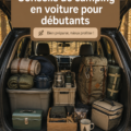 Famille profitant d'un camping en voiture dans la nature
