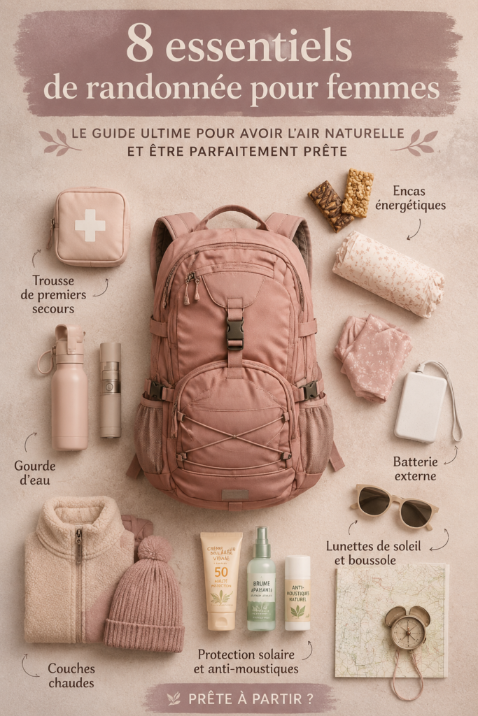 Groupe de femmes en randonnée, portant des vêtements adaptés et des sacs à dos