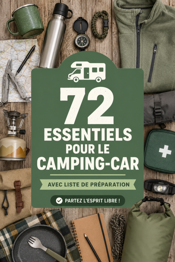 Indispensables pour un voyage en camping-car, prêts à partir
