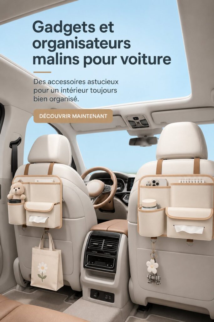 Organisateurs de voiture modernes pour une voiture bien rangée