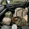 Aménagement pratique du siège passager pour un voyage en famille paisible