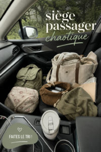 Aménagement pratique du siège passager pour un voyage en famille paisible