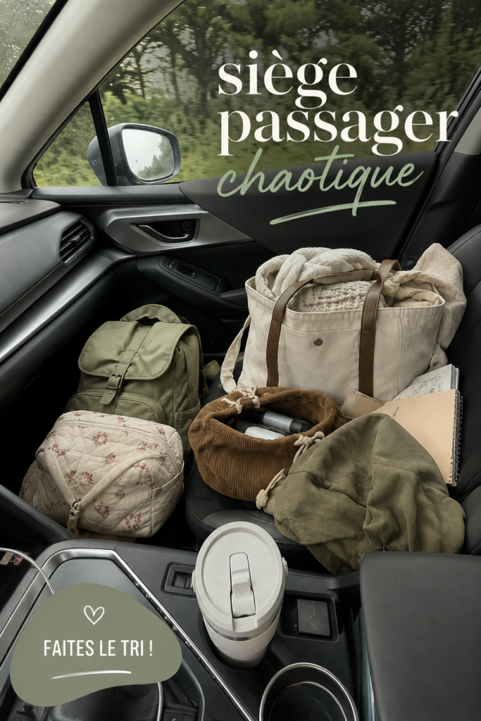 Aménagement pratique du siège passager pour un voyage en famille paisible