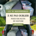 Équipements de camping pour voitures prêts pour une aventure en famille