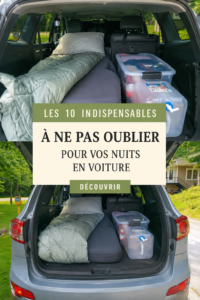 Équipements de camping pour voitures prêts pour une aventure en famille