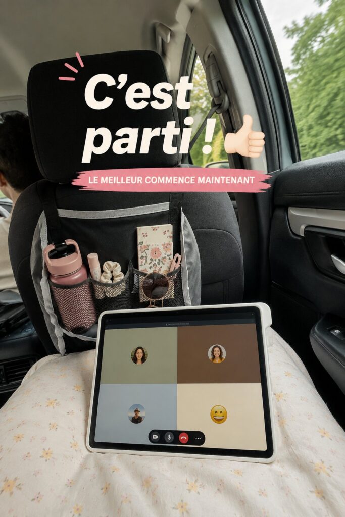 Famille heureuse préparant un voyage ensemble