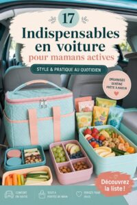 Accessoires de voiture esthétiques et pratiques pour mamans en mouvement