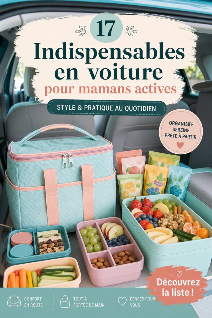 Accessoires de voiture esthétiques et pratiques pour mamans en mouvement