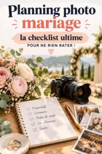 Un couple heureux lors de leur mariage, se préparant pour une séance photo.