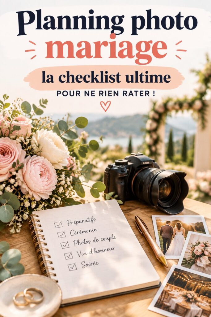 Un couple heureux lors de leur mariage, se préparant pour une séance photo.