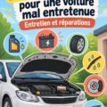 Une femme examinant l'intérieur de sa voiture pour l'entretien.