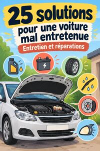 Une femme examinant l'intérieur de sa voiture pour l'entretien.