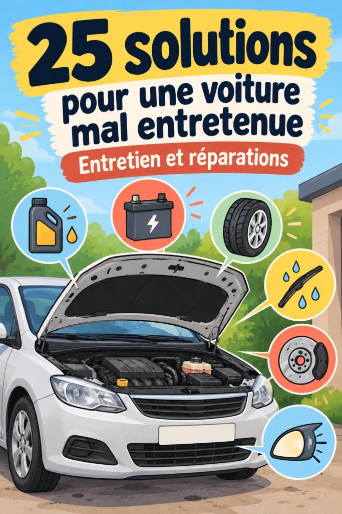 Une femme examinant l'intérieur de sa voiture pour l'entretien.