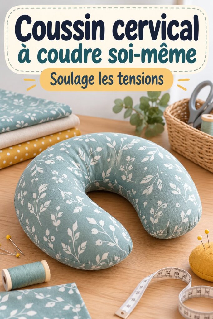 Coussin fait maison pour soulager les douleurs de cou et d'épaules