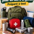 Un sac de voyage rempli d'indispensables pour une escapade en famille.