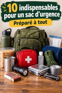 Un sac de voyage rempli d'indispensables pour une escapade en famille.