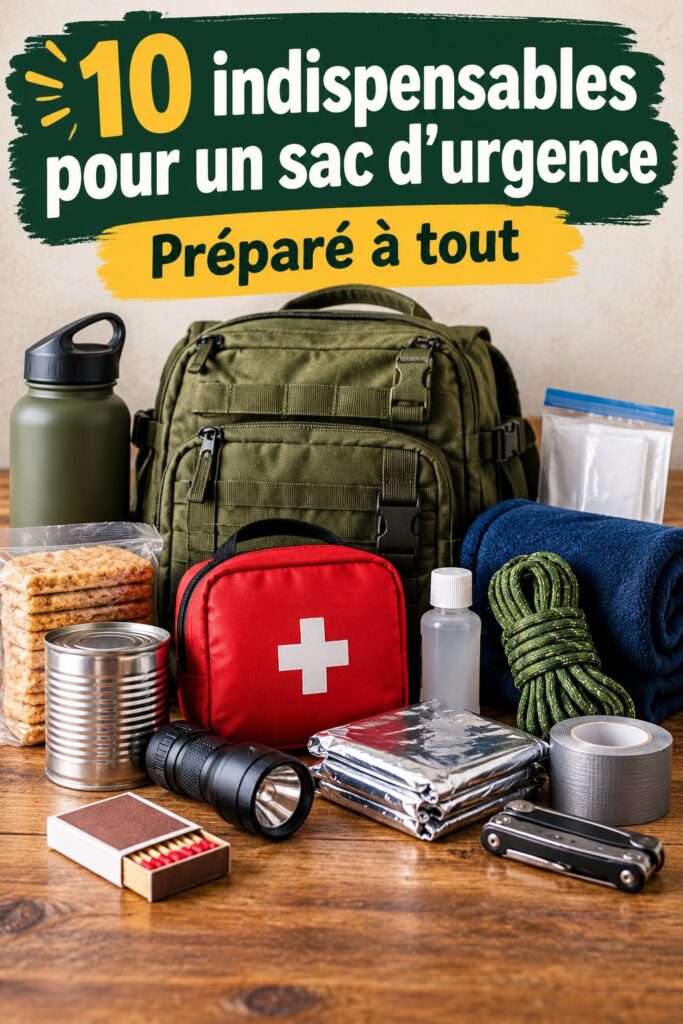 Un sac de voyage rempli d'indispensables pour une escapade en famille.