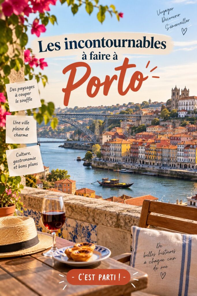Vue panoramique de Porto avec ses bâtiments colorés au bord de la rivière