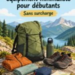 Une famille profitant d'une sortie en mini hiking dans la nature.