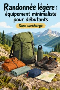 Une famille profitant d'une sortie en mini hiking dans la nature.